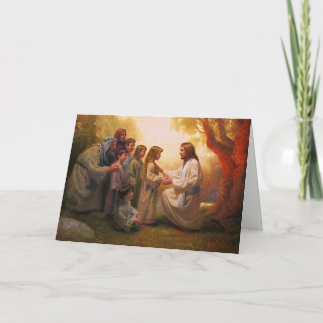 Laissez les petits enfants venir à moi carte de (Devant)