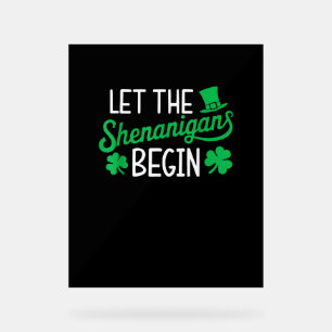 Laissez Les Shenanigans Commencer Drôle Shamrocks 