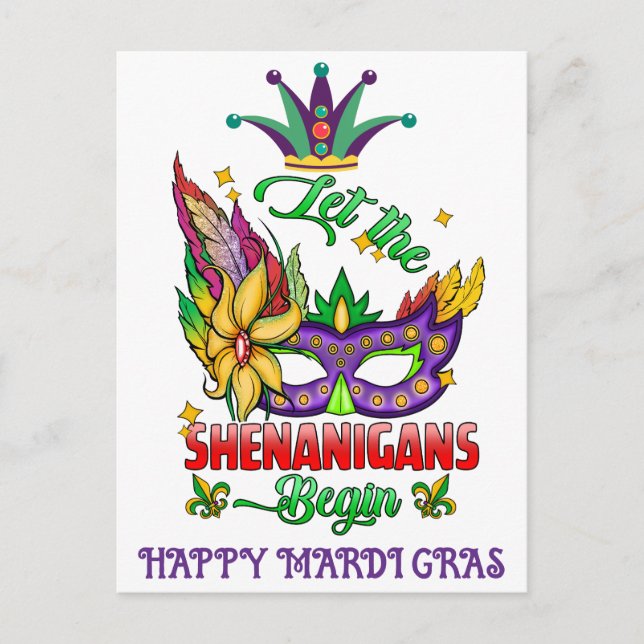 Laissez Les Shenanigans Commencer La Carte Postale (Devant)