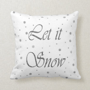 Laissez lui neiger coussin de Noël