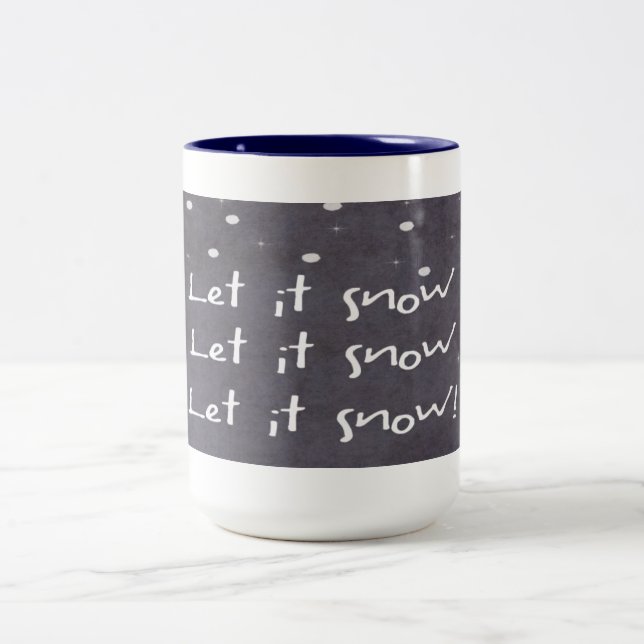 Laissez lui neiger tasse de Noël (Centre)