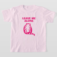 Laissez-moi seul chatte mignonne t-shirt fille ros