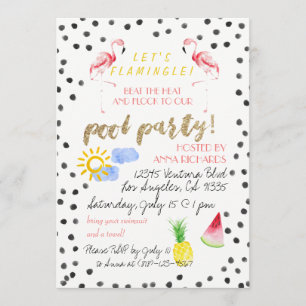 Laissez-nous Flamingle ! Invitation de réception