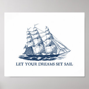 Laissez vos rêves prendre la mer - Impression de v