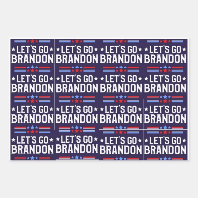 Laissons aller Brandon Wrapper Papier Feuille Plat (Devant 3)