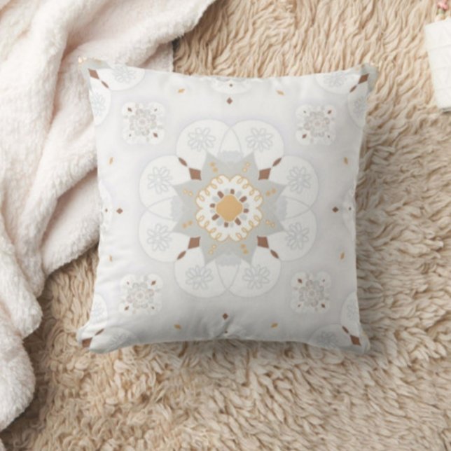 Lait blanc couleur Coussin moderne (Créateur téléchargé)