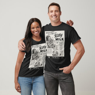 Lait de Chat pour les Gens - T-Shirt Fausse Pub