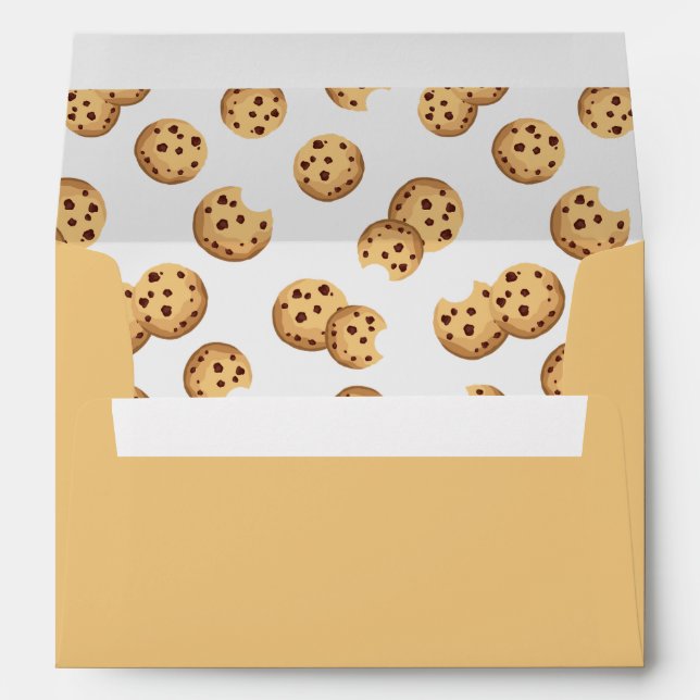Lait et biscuits Enveloppe fête d'anniversaire | C (Dos (Bas))