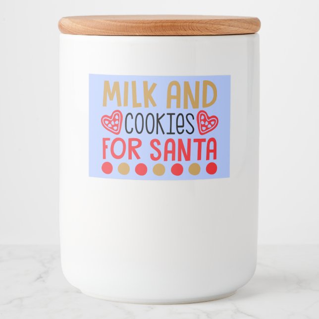 Lait et biscuits pour Étiquette de conteneur Père  (Devant)