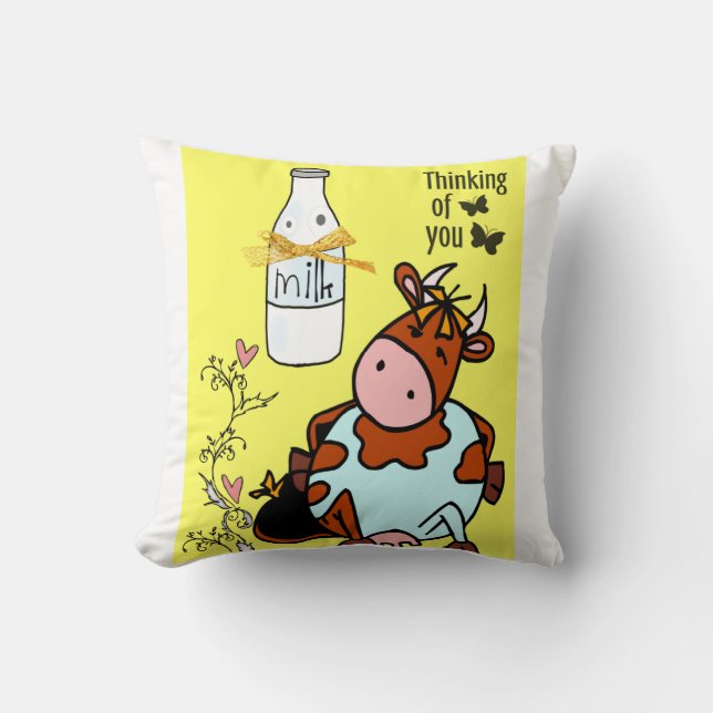 Lait floral de vache oreiller (Recto)
