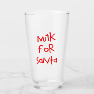 Lait pour verre Père Noël