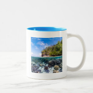 Laja Ampat Underwater 2 Two-Tone Coffee Mug