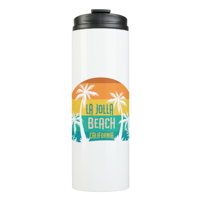 LaJolla Beach Retro Thermal Tumbler (Front)