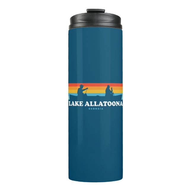 Lake Allatoona Georgia Canoe Thermal Tumbler (Front)
