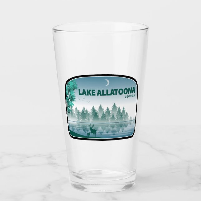 Lake Allatoona Georgia Deer Glass (Front)