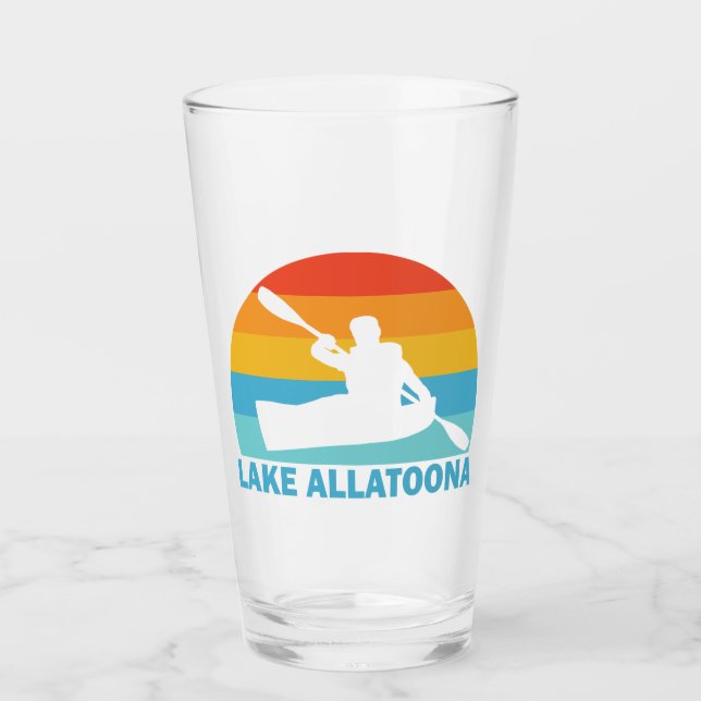 Lake Allatoona Georgia Kayak Glass (Front)