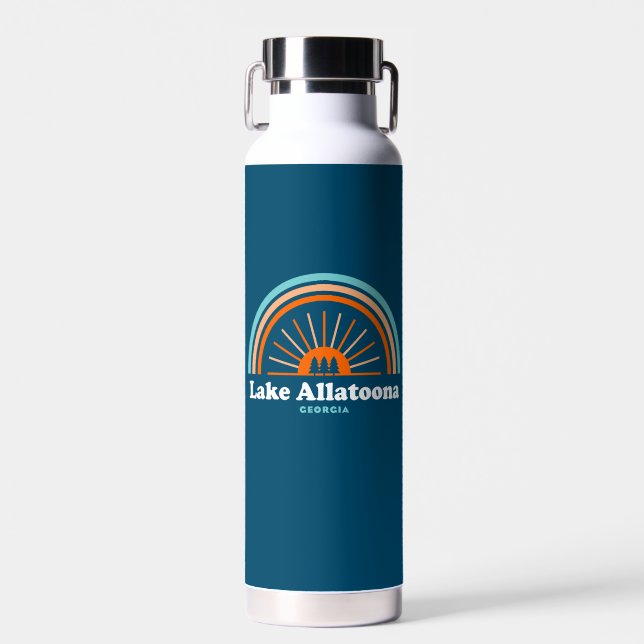 Lake Allatoona Georgia Rainbow Water Bottle (Front)