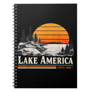Lake America 2026 Vintage Notebook