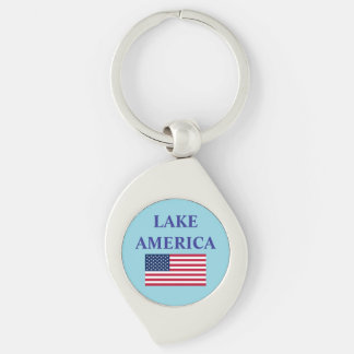 Lake America Patriotic US Flag Keychain