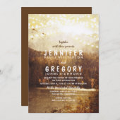 Lake and Mountains Wedding Invitation (Front/Back)