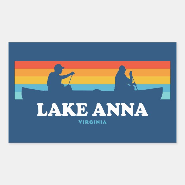 Lake Anna Virginia Canoe Sticker (Front)