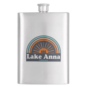 Lake Anna Virginia Rainbow Hip Flask