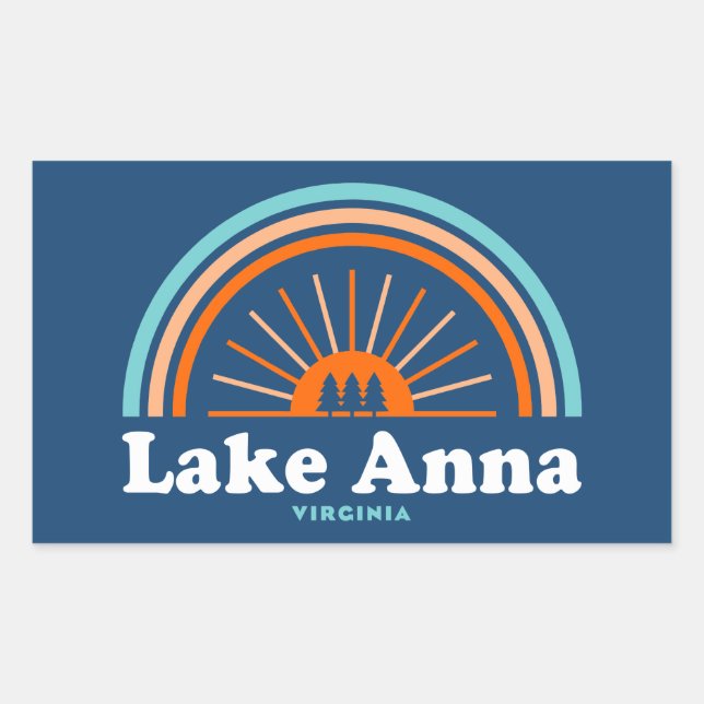 Lake Anna Virginia Rainbow Sticker (Front)