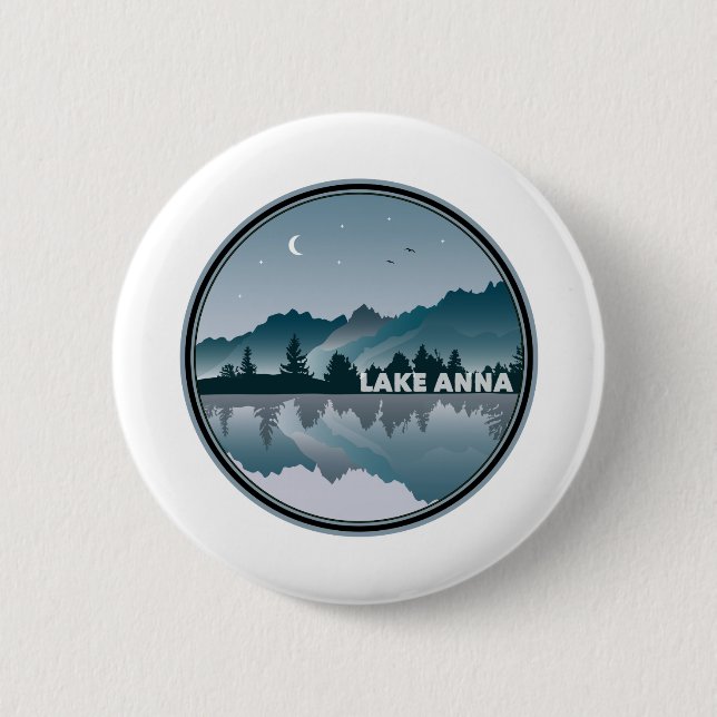Lake Anna Virginia Reflection 2 Inch Round Button (Front)