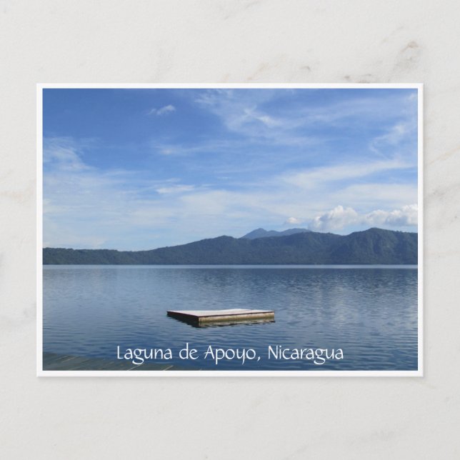 lake apoyo blue postcard (Front)