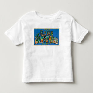 Lake Arrowhead, California - Large Letter Scenes Toddler T-shirt