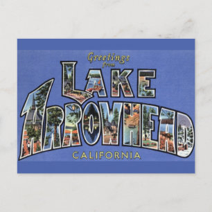 Lake Arrowhead California Vintage Travel Postcard