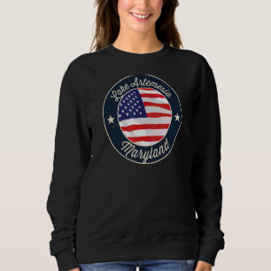 Lake Artemesia  Patriotic Maryland Souvenir Sweatshirt
