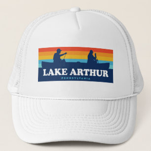 Lake Arthur Pennsylvania Canoe Trucker Hat