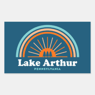 Lake Arthur Pennsylvania Rainbow Sticker