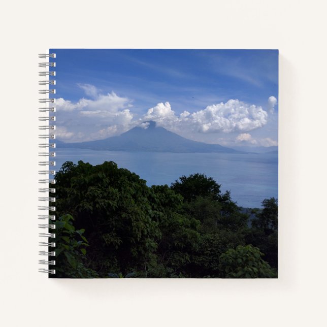 Lake Atitlan Volcanoes Photo Notebook (Front)