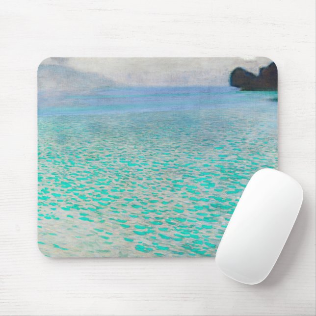 Lake Atter, Gustav Klimt Mouse Pad (With Mouse)