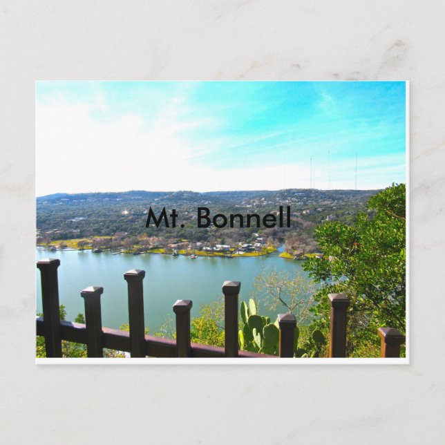 Lake Austin from Mt. Bonnell Postcard (Front)