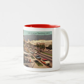 Lake Avenue, Pasadena, California 1971 Two-Tone Coffee Mug