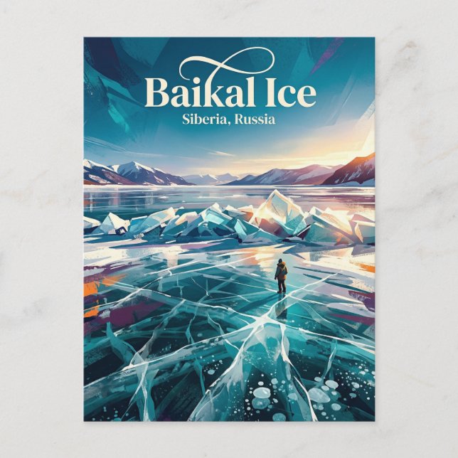Lake Baikal Russia Postcard (Front)