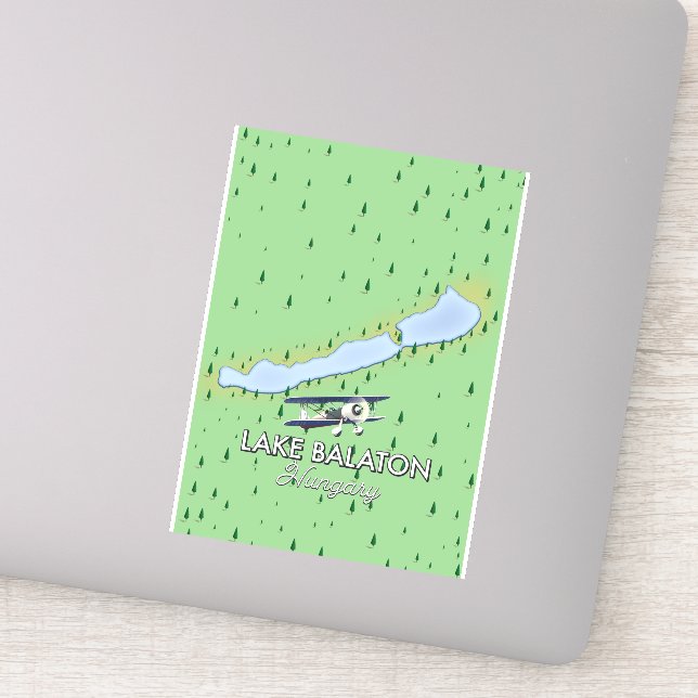 Lake Balaton Hungary map (Detail)