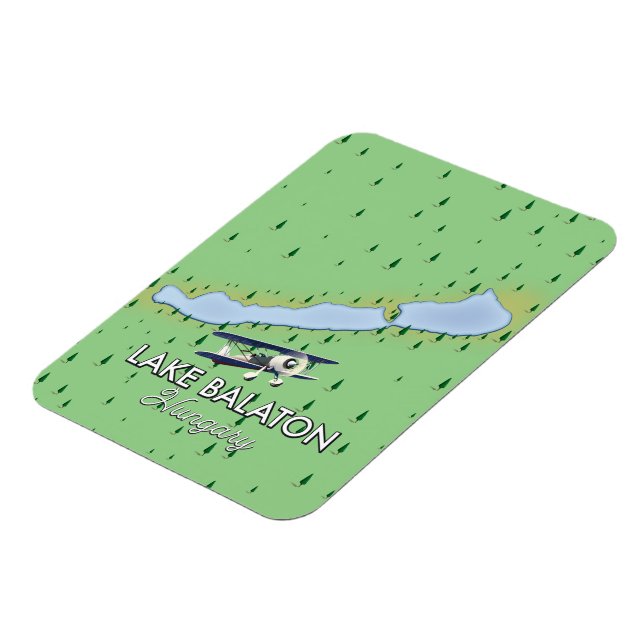 Lake Balaton Hungary map Magnet (Left Side)