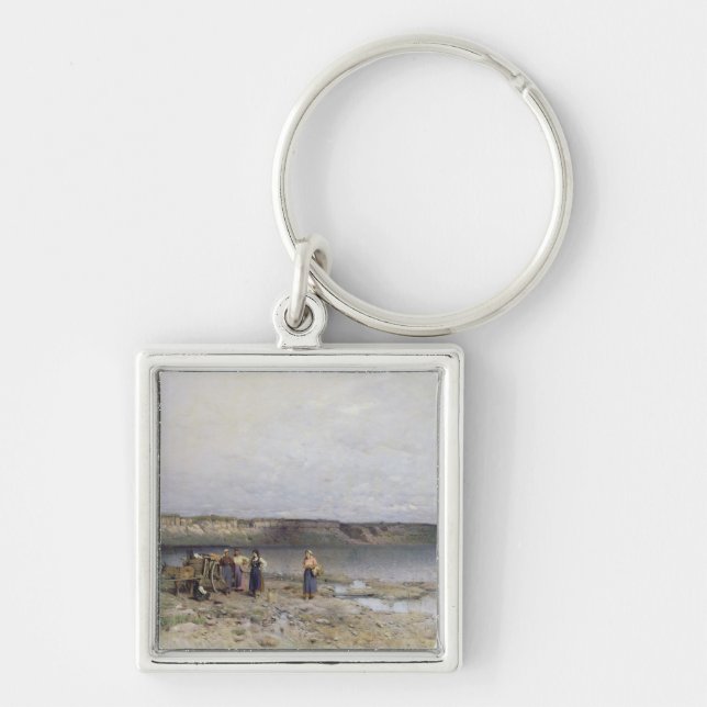 Lake Balaton with the Shore of Akarattya, 1885 Keychain (Front)