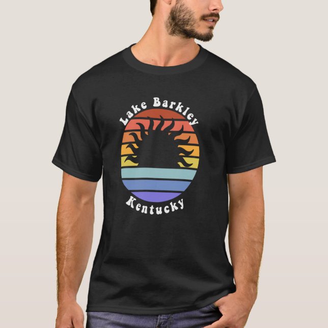 Lake Barkley Kentucky KY Sunrise Vacation Souvenir T-Shirt (Front)