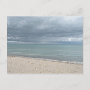 Lake beach postcard
