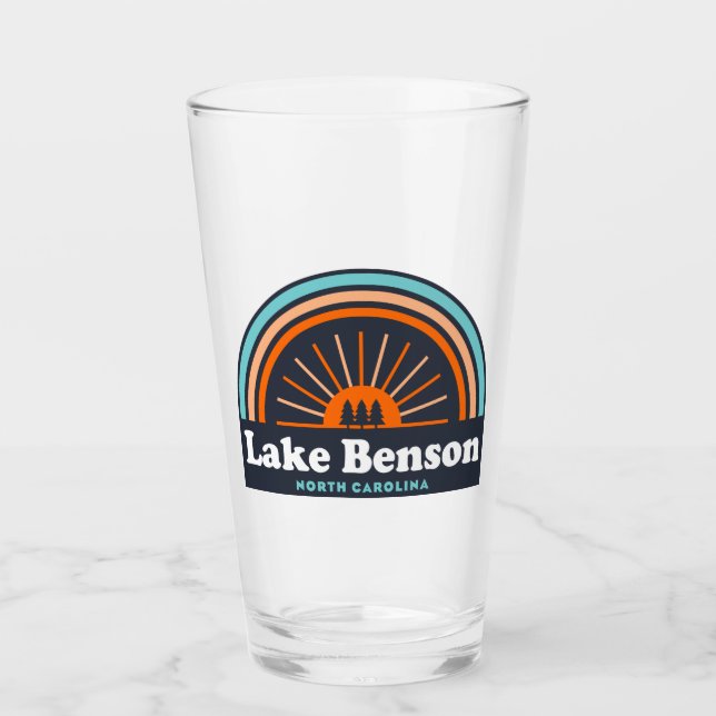 Lake Benson North Carolina Rainbow Glass (Front)