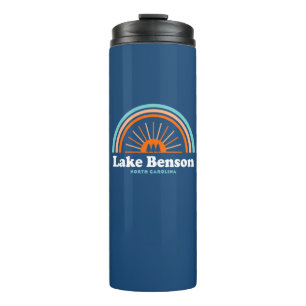 Lake Benson North Carolina Rainbow Thermal Tumbler