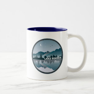 Lake Benson North Carolina Reflection Two-Tone Coffee Mug