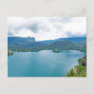 Lake Bled from Lake Bled Castle, Slovenia Postcard