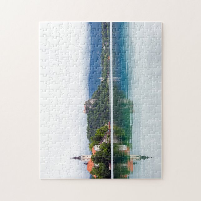 Lake Bled Reflections, Slovenia Jigsaw Puzzle (Vertical)