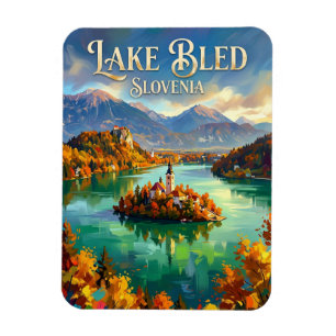 Lake Bled Slovenia Magnet